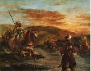 Eugene Delacroix Fording a Stream in Morocco France oil painting reproduction